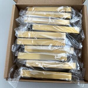Goldenwarm 10 Pack Cabinet Drawer Handles Brushed Brass Pulls 3 Inch Hole Center
